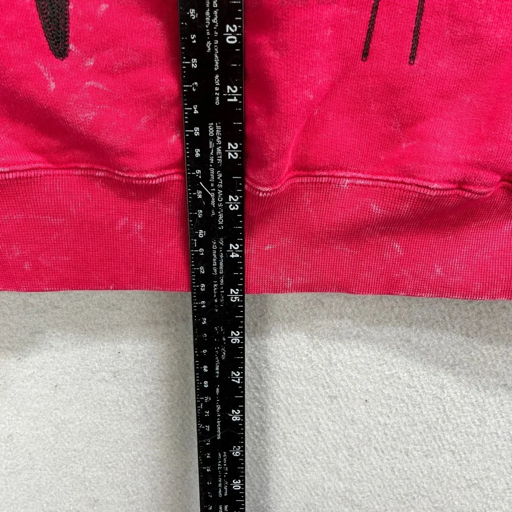 Jordan Hoodie Mens XS Red Acid Wash Flight Tour Cruising Altitude Graphic Fleece